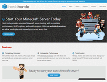 Tablet Screenshot of hosthorde.com